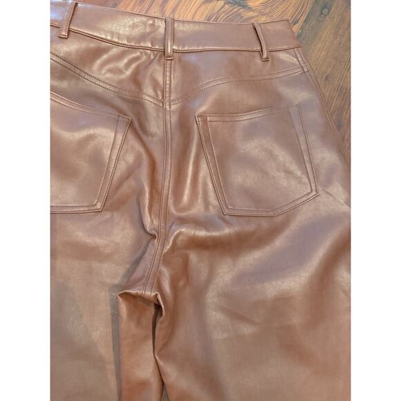 Aritzia Wilfred Oracle Faux Leather Balloon Pants Size 6 Brown EUC - Picture 16 of 16